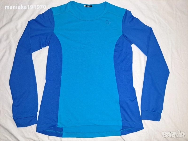 Norrona W Fjora Equalizer Lightweight Long Sleeve Caribbean Blue  (L) дамска спортна блуза , снимка 1