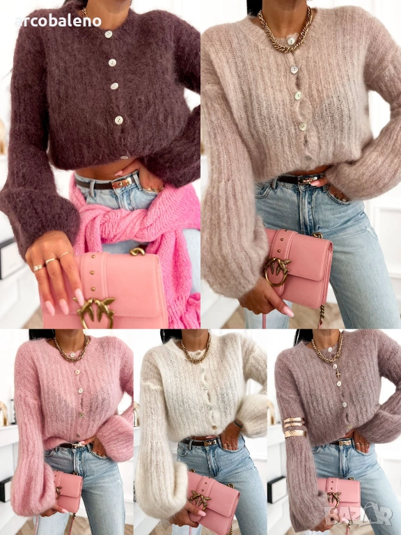 Дамски пуловер от 80% мохер, 5цвята , снимка 1