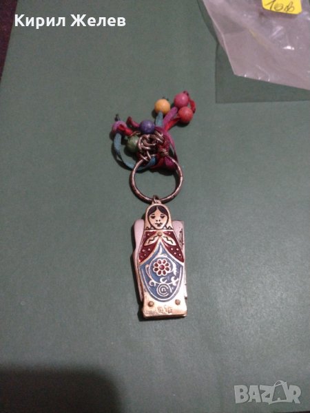 Красив ключодържател сувенир метална матрьошка цветен емайл - 5165, снимка 1