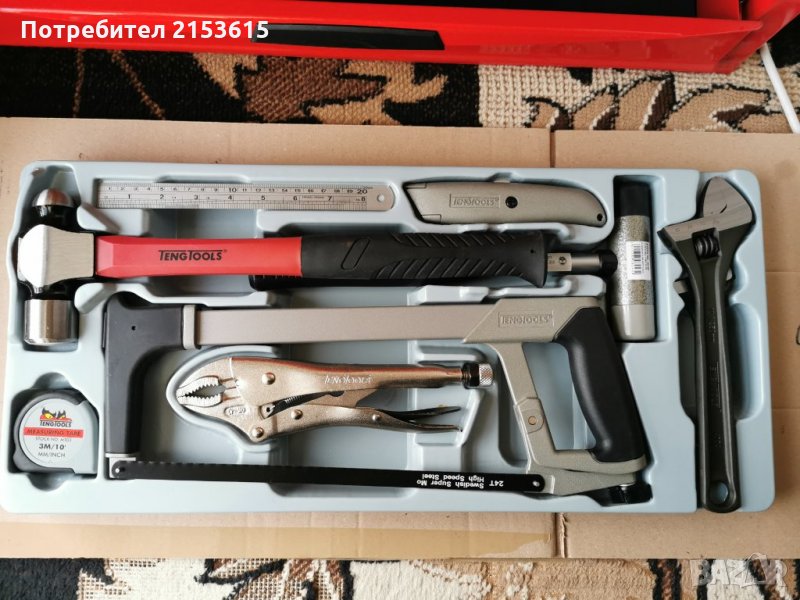 TENG TOOLS  TTPS09 тенг 9 части комплект чукове ,нож,трион,ключове,клещи, снимка 1