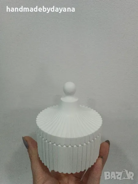 Керамични кашпи /кутийка с капаче/, снимка 1