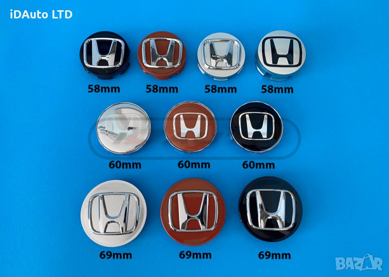 Honda капачки за джанти, емблеми, accord, Cr-v, Civic, legend, jazz, снимка 1