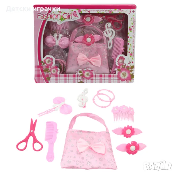Детски комплект с чанта и аксесоари за коса , снимка 1
