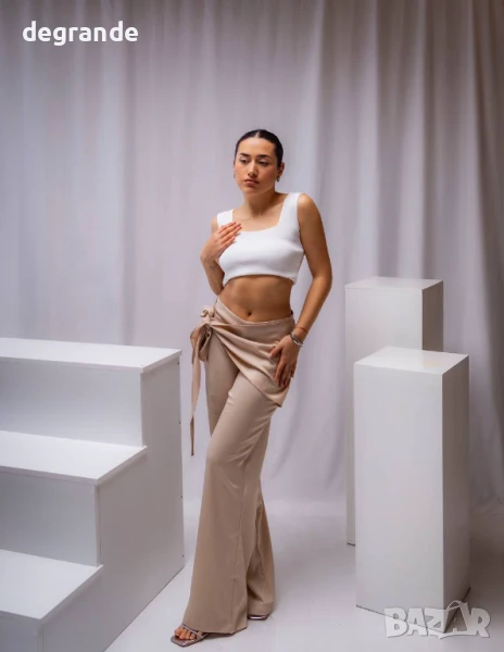 Кафяв дамски Панталон, снимка 1