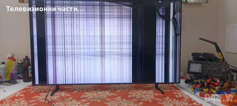 Samsung QE55Q60BAU със счупен екран CY-QB055HGHV4H/BN41-02989B BN94-17751Y/BN44-01100J/S2Q6-550SM0-R, снимка 1