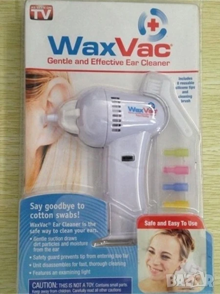 "WaxVac – Безопасно и лесно почистване на ушите у дома" , снимка 1