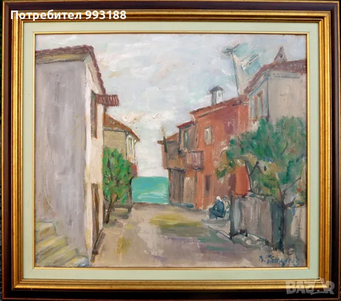 картина масло платно, снимка 1