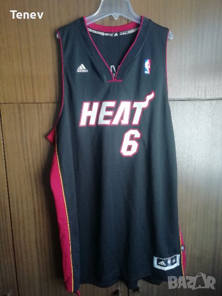 NBA Lebron James Miami Heat Adidas Jersey оригинален потник Леброн Джеймс Адидас Маями Хийт , снимка 1