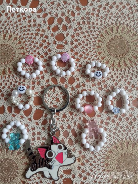 Пръстени с мъниста за малки и големи, снимка 1