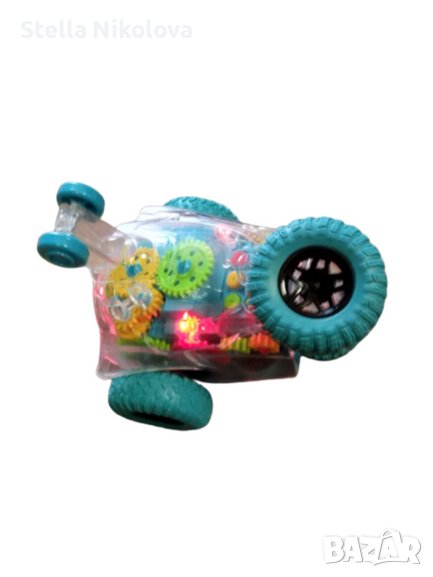Играчка Бъги "Лудата кола" със светещи зъбни колелца, снимка 1