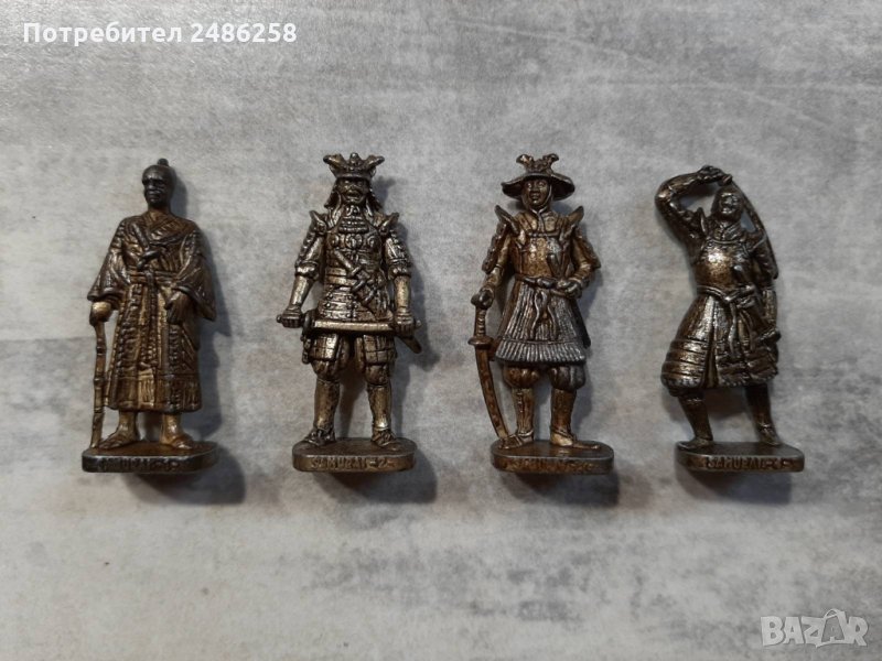Метални фигурки - войници Самураи от Киндер яйца, снимка 1