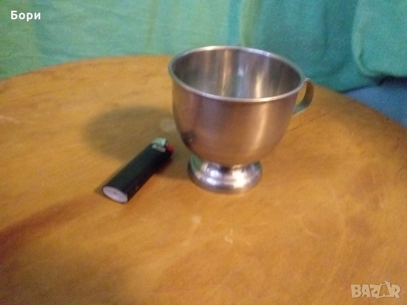 Чаша неръждавейка БДС от стария материал, снимка 1