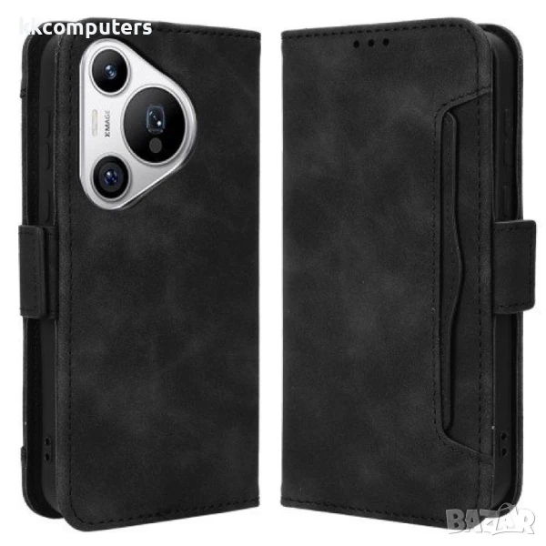 Huawei Pura 70 Magnetic Wallet Кожен Калъф и Скрийн Протектор, снимка 1