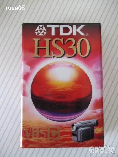 Видеокасета "TDK - HS30 - EC-30HSEN" нова, снимка 1