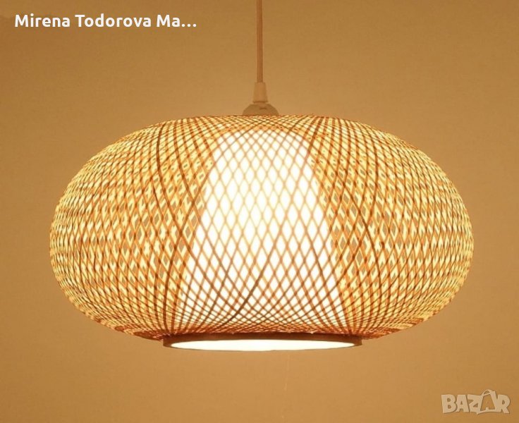 полилеи Бамбуков фенер от ракита, снимка 1