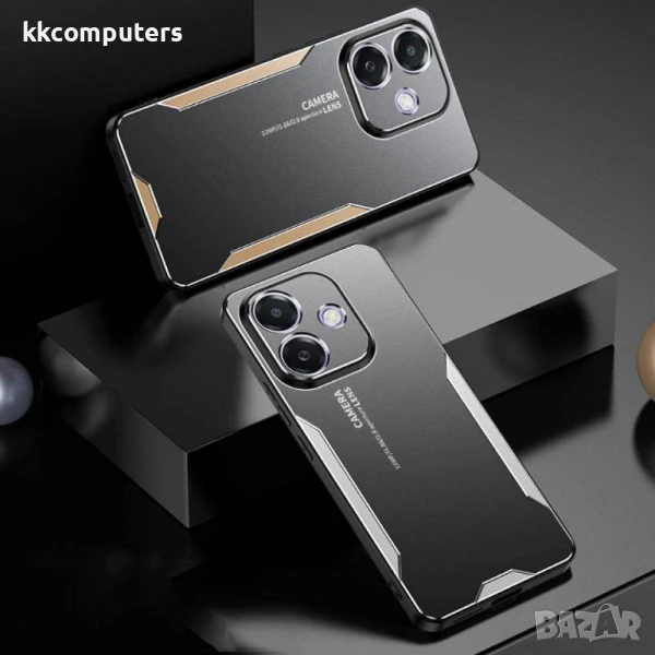 Oppo A5 Pro 4G / 5G Алуминиев Калъф с TPU + PC Гръб и Скрийн Протектор – Четири Цвята, снимка 1