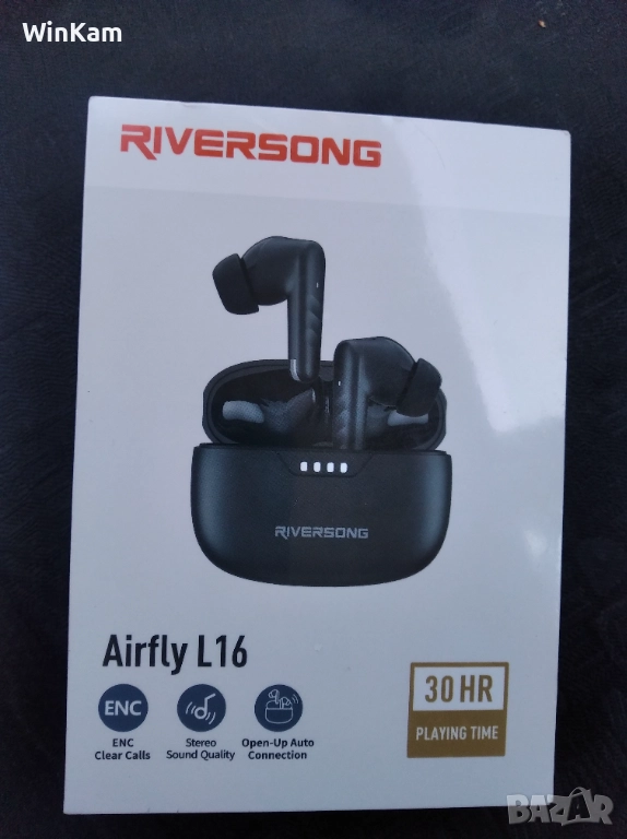 Безжични Слушалки тапи Bluetooth - Riversong Airfly L16, снимка 1