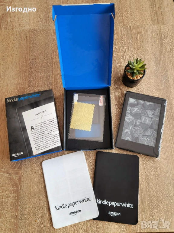 Kindle Paperwhite електронна книга/четец с подсветка като нов + БЕЗПЛАТНА ДОСТАВКА, снимка 1