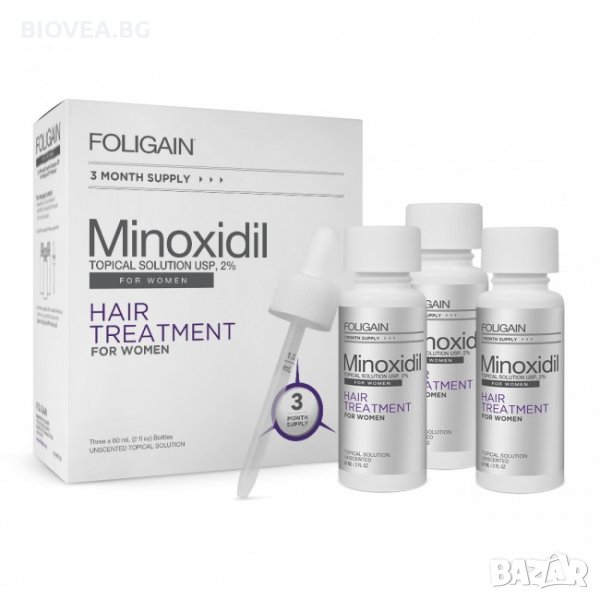 Против косопад и оплешивяване FOLIGAIN 2% MINOXIDIL за жени., снимка 1