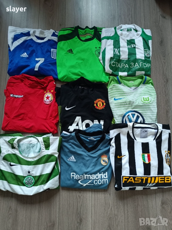 Лот футболни фланелки Germany,Цска,Берое,Celtic,Real,Manchester,Juventus, снимка 1