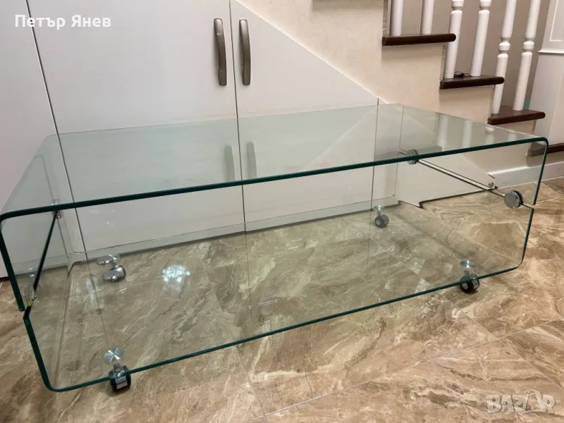 Стъклена холна маса , снимка 1