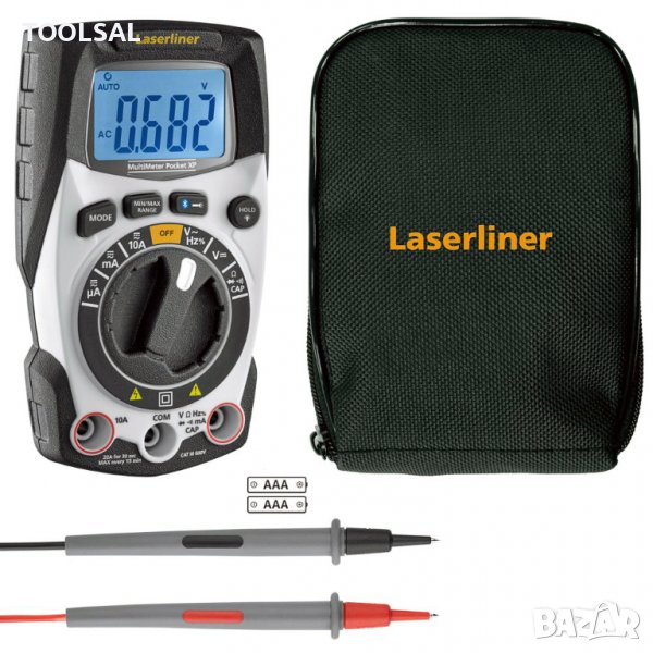 Мултицет Laserliner дигитален Udc, Uac, Idc, Iac, R, 600 V, 600 V, 10 A, Pocket XP, снимка 1