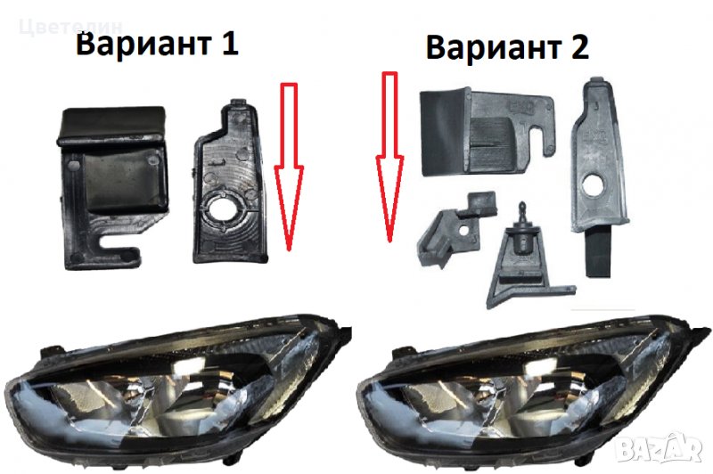  Ремонтен комплект щипки за фар Ford Transit Tourneo Courier, снимка 1