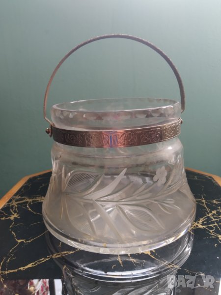 старо менче-кристален съд, снимка 1