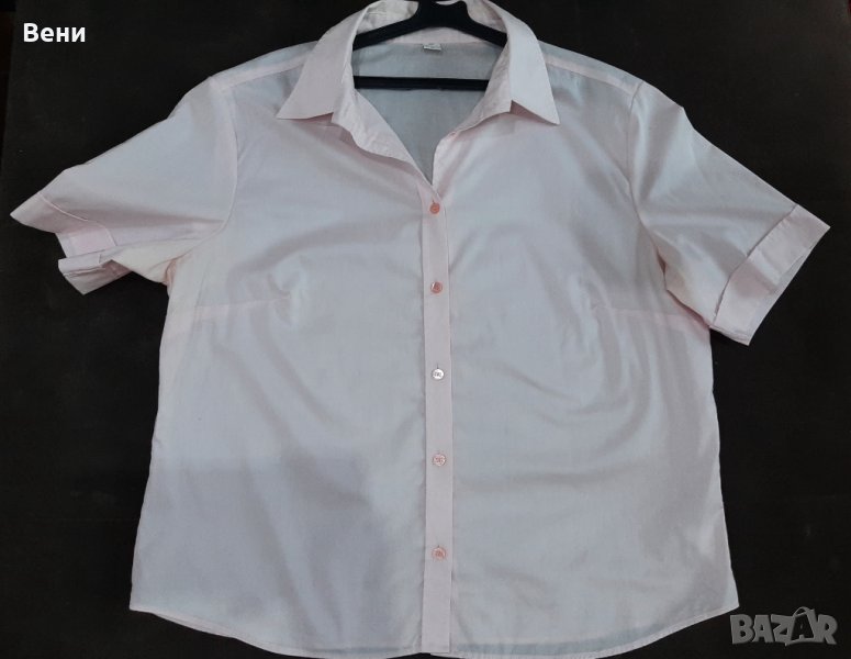 Дамска риза в бледо розово 44 размер, снимка 1