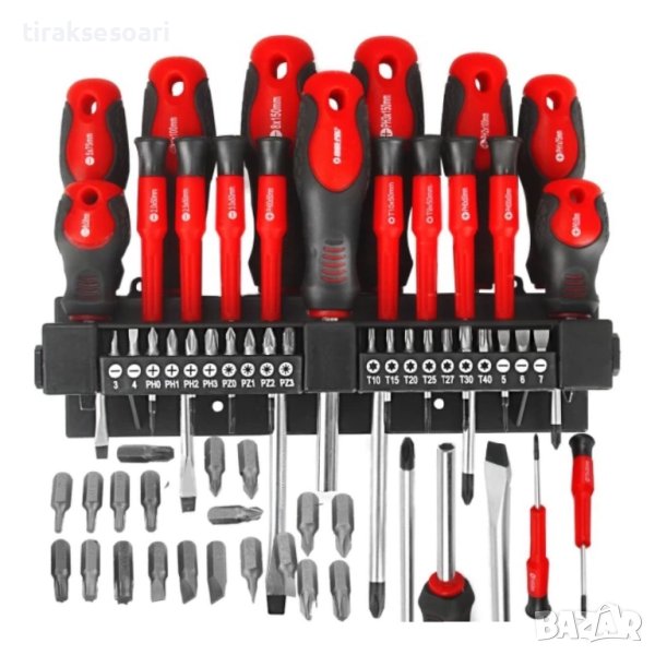 Немски Комплект отвертки 37 БРОЯ KraftRoyal Отверки Отвертки, снимка 1