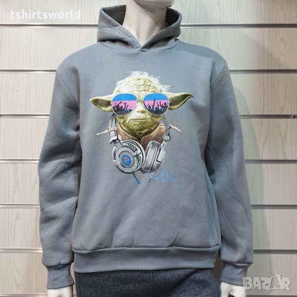 Нов мъжки суичър с трансферен печат Йода, Междузвездни войни, STAR WARS, снимка 1