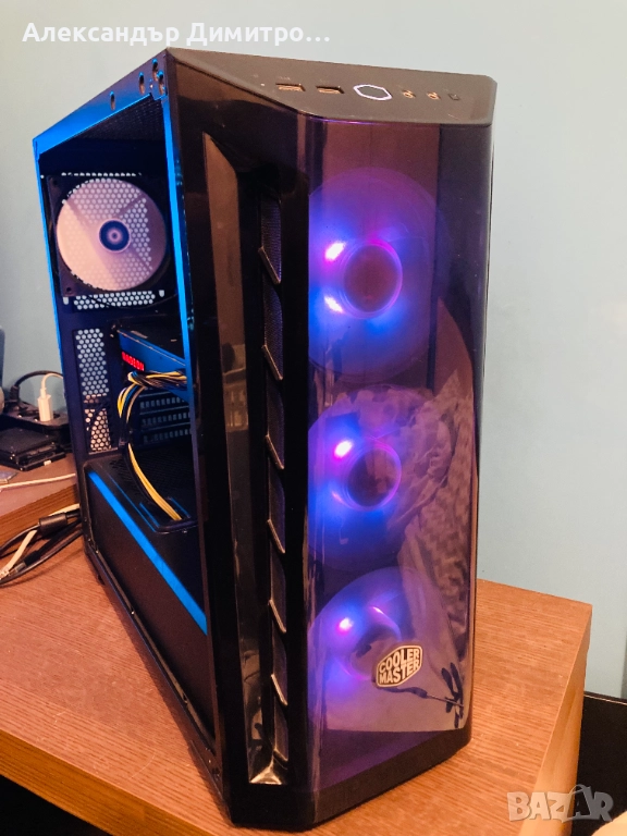 Геймърски Ryzen 5 1600AF ,Vega64 8GB,16GB RAM,256 m.2 SSD+2TB HDD,WIFI, снимка 1