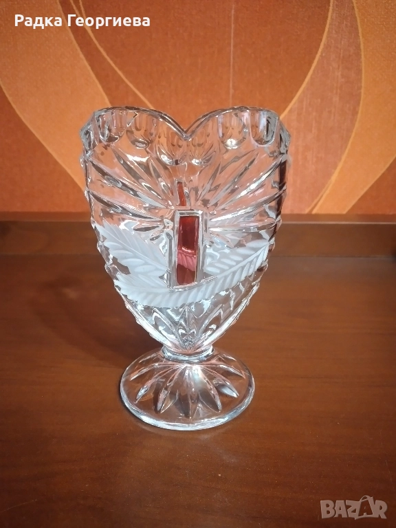 Кристална ваза Annа Hute Bleikristall, снимка 1