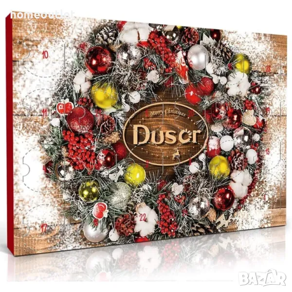 ПРОМОЦИЯ Коледен адвент календар с ароматни свещи DUSOR X0017HDP23, снимка 1