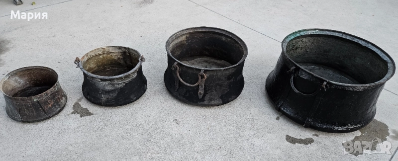 Автентични медни бакърени съдове , снимка 1