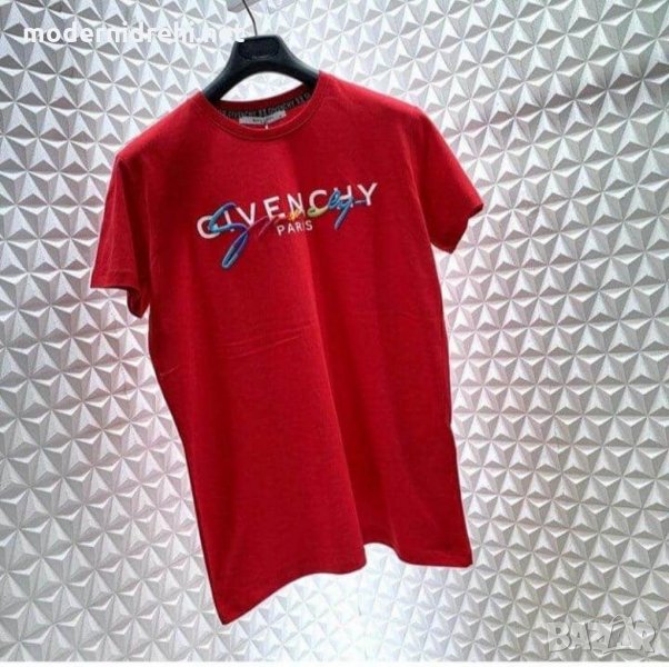 Мъжка тениска Givenchy червена, снимка 1