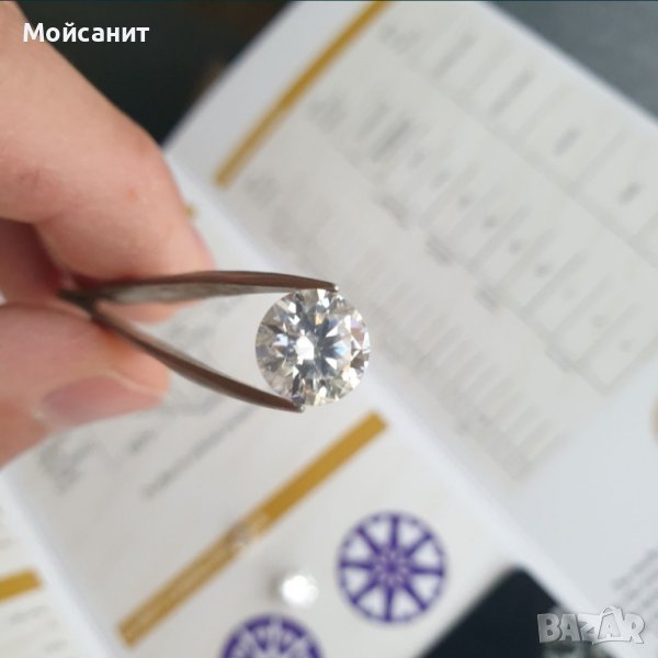Диамант Мойсанит 05 карата 5мм, снимка 1