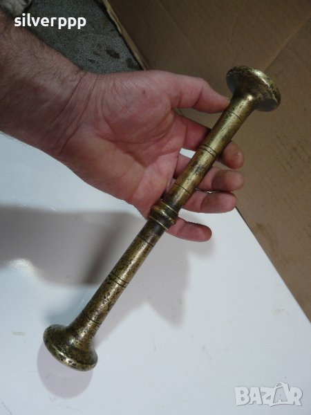  Старо голямо бронзово чукало - 14, снимка 1