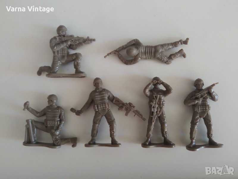 Войници. Модерна армия. (сиви). 6 бр., снимка 1