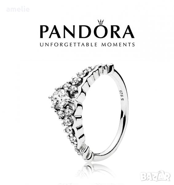 Пръстен Пандора сребро с печат S 925 Pandora Fairytale Tiara. Колекция Amélie, снимка 1