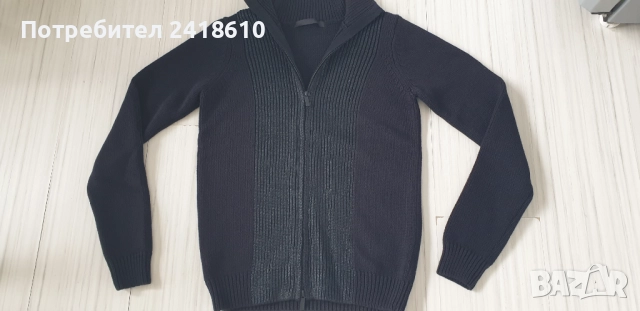 Karl Lagerfeld Cotton Knit Full Zip Cardigan Mens Size XS - S НОВО! ОРИГИНАЛ! Жилетка с цял Цип!
