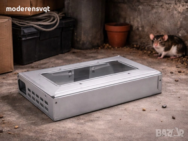 Капан за мишки, капан за плъхове, хуманен капан за живи гризачи, метален, снимка 2 - Други стоки за дома - 54127195