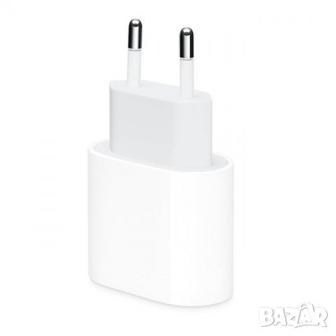 Зарядно устройство Apple 20W USB-C Power Adapter, от контакт към USB Type C (ж), бяло, снимка 5 - Аксесоари за Apple - 33819546