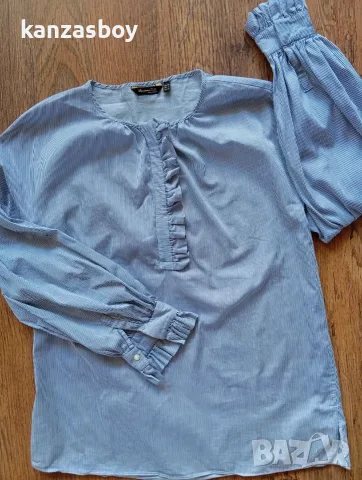 MASSIMO DUTTI  blue striped shirt - дамска риза р-р 38 / М, снимка 2 - Ризи - 55849665