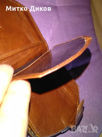 Портфейл Арт №9 естествена кожа 100х100мм цип и за стотинки, снимка 8 - Портфейли, портмонета - 32149949