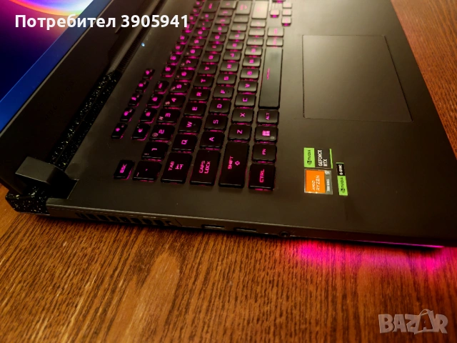 ASUS ROG STRIX G17 G713PV, AMD Ryzen 9 7945HX, 17,3", 16GB, 1TB SSD, GeForce RTX 4060 , снимка 8 - Лаптопи за игри - 53263238