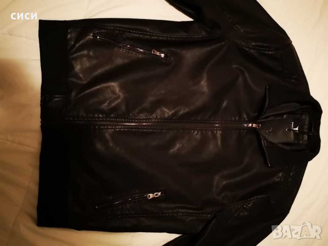 Кожено яке 4хл, снимка 2 - Якета - 31167288