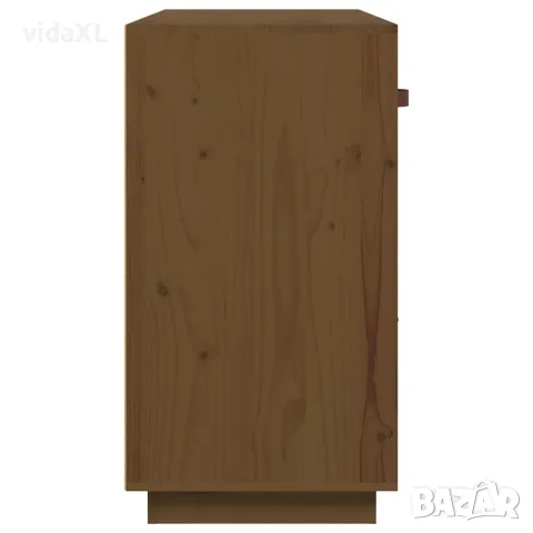 vidaXL Сайдборд, меденокафяв, 100x40x75 см, бор масив, снимка 7 - Бюфети - 56147928