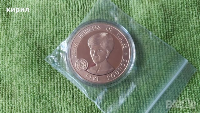 Монета принцеса Даяна, снимка 2 - Нумизматика и бонистика - 35103436