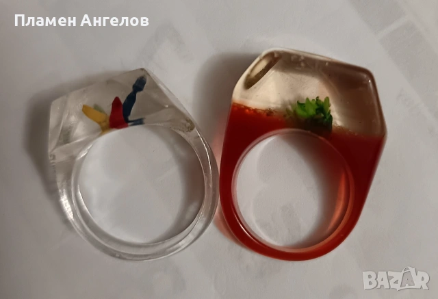 Комплект от 2 броя дамски пръстени, снимка 8 - Пръстени - 49559362